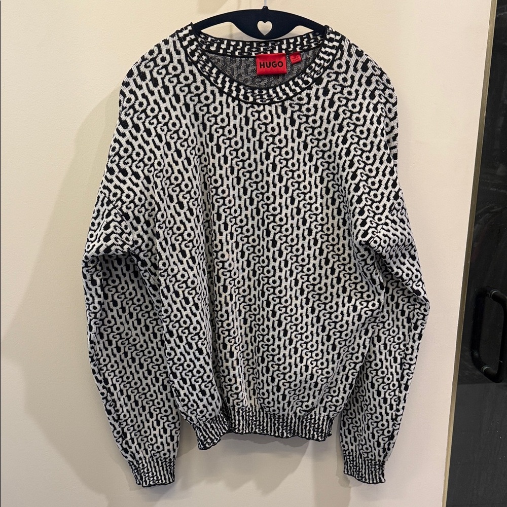 HUGO Monochrome Men's Crewneck Sweater